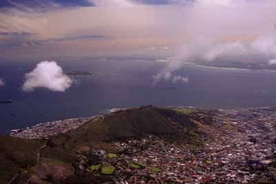 Capetown and Signal Hill from Table Mountain